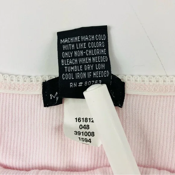 Vintage Moda International Victoria’s Secret Pink Floral Shabby Chic Cami - Picture 10 of 10